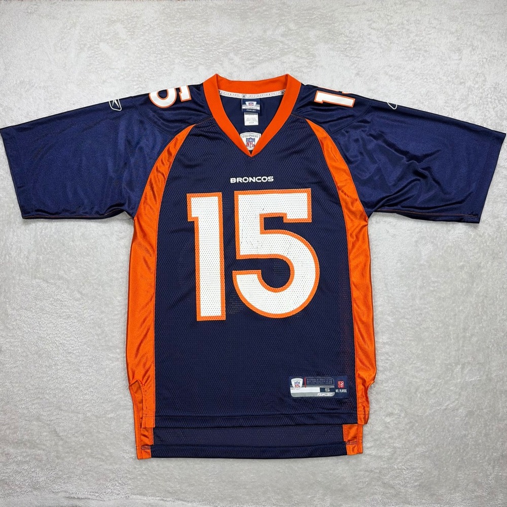 Denver Broncos Jersey Mens Small Blue Brandon Marshall #15 NFL Football Reebok